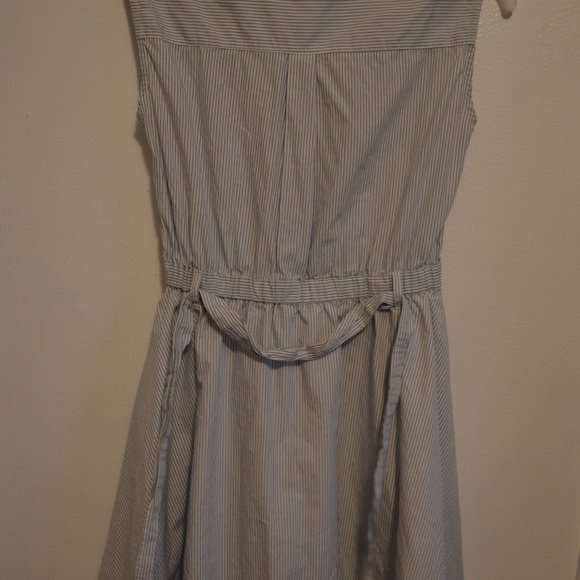 Ray Beams Blue and White Stripes A-line Dress - Picture 2 of 6